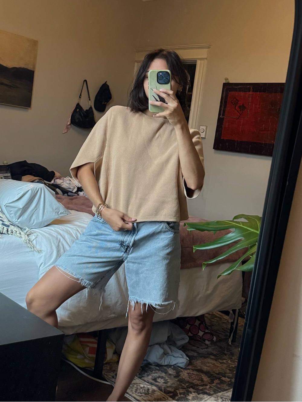 Tan boxy sweater
